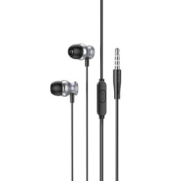 Навушники HOCO Fountain metal universal earphones with microphone M106 Навушники HOCO Fountain metal universal earphones with microphone M106