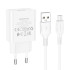 Адаптер мережевий BOROFONE Micro USB Cable Aspirer single port charger set BA74A |1USB, 2.1A|