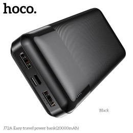 HOCO Easy travel power bank J72A 20000mAh |2USB/1Type-C, 2A|