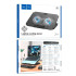 Кулер для Ноутбука HOCO Jade laptop cooling stand GA4 |12-17", RGB, 7 level, 2 Fans|