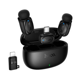 Мікрофон HOCO Graceful wireless microphone (iP/Type-C) L19 |2.4GHz, 3-4h, 10-15m|