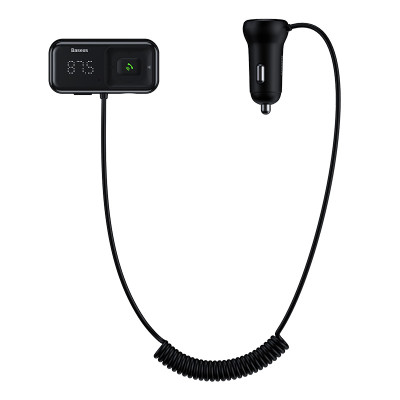 Адаптер автомобільний BASEUS Wireless MP3 Car Charger t typed S-16 |2USB, 3.1A|