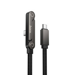 Кабель HOCO C to C Exquisite bracket charging data cable U150 |1.2m, 60W/3A|