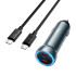 Адаптер автомобільний HOCO Prosperous (2C) car charger Z54B (Type-C to Type-C set) |2Type-C, PD/QC, 60W/3A|