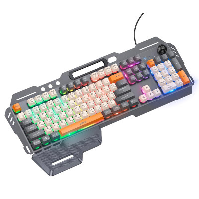 Клавіатура HOCO Wired metal cover gaming keyboard DI98 |RGB, 104 Keys| (UA/ru/EN розгортка)