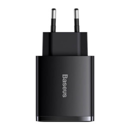 Адватер мережевий BASEUS Compact Quick Charger |2USB/1Type-C, 30W/3A, PD/QC| (CCXJ-E02)