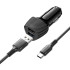 Адаптер автомобільний BOROFONE Solid dual-port car charger Type-C Set BZ31A |2USB, 17W/3.4A Max|