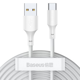 Кабель Baseus Type-C Simple Wisdom Data Cable Kit |1.5m, 5A| (2PCS-Set) (TZCATZJ-02) Кабель Baseus Type-C Simple Wisdom Data Cable Kit |1.5m, 5A| (2PCS-Set) (TZCATZJ-02)