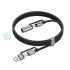 Кабель Hoco All-in-one charging data Cable USB / C to C / LED light U138 |1.2m, PD60W, 3A|