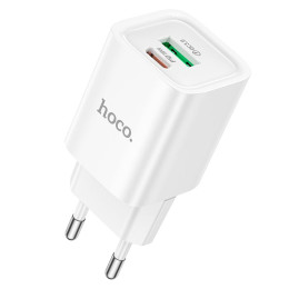 Адаптер мережевий HOCO Charm charger C149A |1USB/1Type-C, 30W/3A, PD/QC|