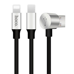 Кабель Hoco combo Lightning + Micro U18 Кабель Hoco combo Lightning + Micro U18