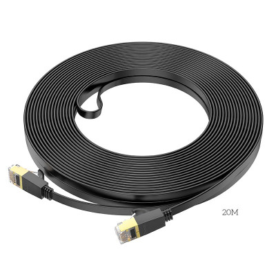 Кабель Hoco General pure copper flat network cable US07 (20M, 1Gbps)