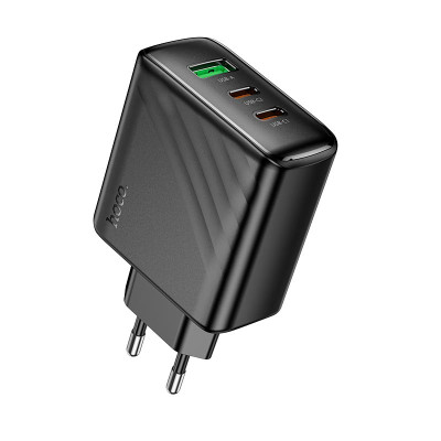 Адаптер мережевий HOCO Article charger CS26A |1USB/2Type-C, 45W/3A, PD/QC|