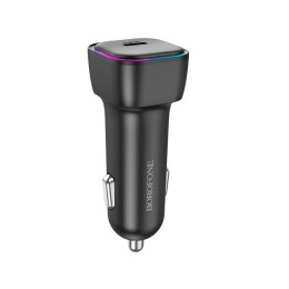 Адаптер автомобільний BOROFONE Trophie single port car charger BZ28 |1Type-C, 30W/3A, PD/QC|