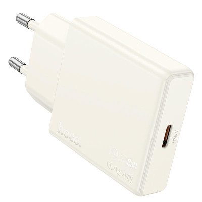 Адаптер мережевий HOCO Biscuit single port charger N44 |Type-C, QC/PD, 30W/3A|
