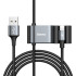 Кабель BASEUS Combo USB to Lightning / 2USB Special Data Cable for Backseat |1.5m, 3A|