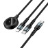 Заряджання Qi HOCO iWatch+Type-C/Lightning 3-in-1 charging cable CW64