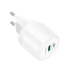 Адаптер мережевий Borofone Lustrous charger BA94A |1USB/1Type-C, 30W/3A, PD/QC|