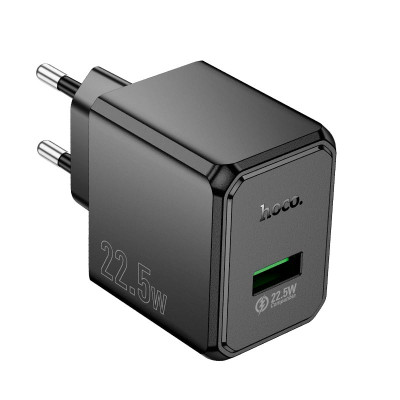 Адаптер мережевий HOCO Wish single port multi-protocol charger CS17A |1USB, 22.5W/3A|