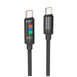 Кабель HOCO Lantern Type-C to Type-C charging data cable U126 |1.2m, 100W/5A| Кабель HOCO Lantern Type-C to Type-C charging data cable U126 |1.2m, 100W/5A|