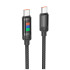 Кабель HOCO Lantern Type-C to Type-C charging data cable U126 |1.2m, 100W/5A|