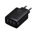 Адаптер мережевий Baseus Compact Charger 3U 17W EU |3USB, QC, 3.4A| (CCXJ020102)