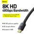 Кабель BASEUS High Definition Series HDMI 8K to HDMI 8K Adapter Cable |2m, 8K, HDMI2.1| (CAKGQ-K01)