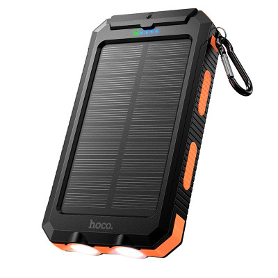 HOCO Platinum solar dual lighting power bank J164 8000mAh |2USB/1Type-C, 2A|