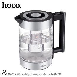 Електрочайник HOCO Kitchen high boron glass electric kettle HA01A |1.8L|