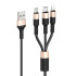 Кабель Hoco Combo Micro USB / Lightning / Type-C Xpress one pull three charging cable X26 |1m, 2A|