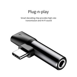 Перехідник BASEUS Type-C (input) to 3.5mm+Type-C L41