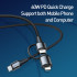 Кабель BASEUS Combo twins 2 in 1 Cable Type-C to Type-c / Lightning |1M, 60W (20V 3A) + 18W (9V 2A)| (CATLYW-H01)