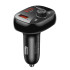 Адаптер автомобільний USAMS with Bluetooth FM Digital Display US-CC143 C25 |2USB/1Type-C, 3A/50W, QC/PD, TF|