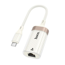 Перехідник HOCO Crystal Type-C Ethernet Adapter UA41B |0.145m, 100Mbps| Перехідник HOCO Crystal Type-C Ethernet Adapter UA41B |0.145m, 100Mbps|