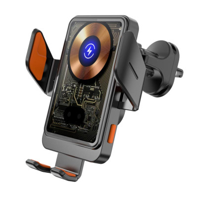 Тримач Auto open-close Transparent Wireless Charger T11 |15W|
