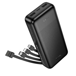 HOCO Wonderful power bank with 4 cables J163A 20000mAh |2USB/1Type-C, 2A|