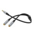 Кабель HOCO 2-in-1 3.5 headset audio adapter Cable UPA21 (male to 2female) |0.25M|