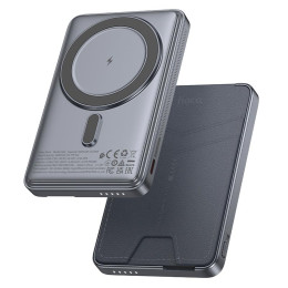 HOCO Title magnetic power bank+card holder+phone holder Q46 5000mAh |1Type-C, 20W/3A, PD/QC|