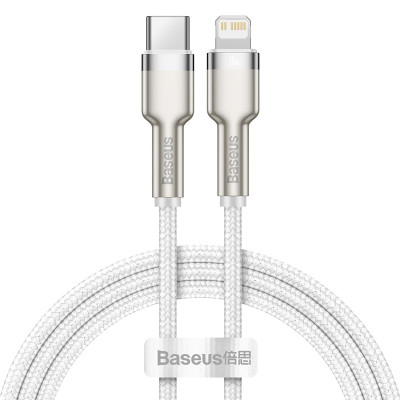 Кабель BASEUS Type-C to Lightning Cafule Series Metal Data Cable |1M, 20W, PD| (CATLJK-A05)