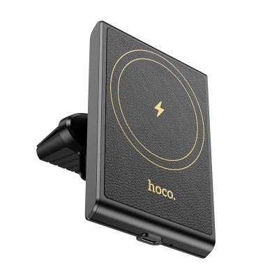 Тримач HOCO Precious magnetic wireless fast charging Car holder HW19 (air outlet) |15W, 4.5-7"|