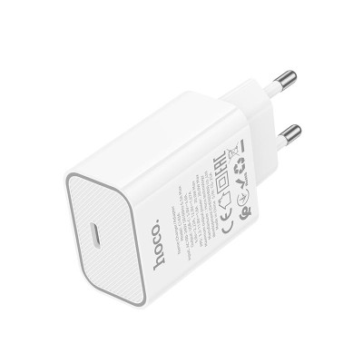 Адаптер мережний HOCO Benefit single port charger C143A |1Type-C, 3A/20W, PD/QC|