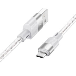 Кабель HOCO X99 Crystal junction Micro USB silicone charging data cable |1m, 2.4A|