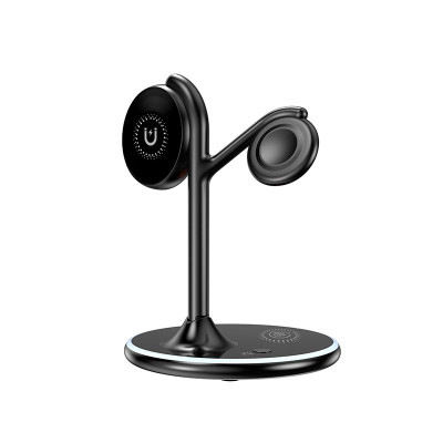 Зарядка Qi 3 in 1 Foldable Magnetic Wireless Charger X516 |15W, Phone/AirPods/iWatch|