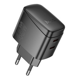Адаптер мережевий HOCO Bright PD charger CS62A |2Type-C, 45W/3A|