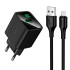 Адаптер мережний HOCO Micro USB cable set Excellent single port charger with digital display CS81A |1USB, 18W/3A, QC3.0|