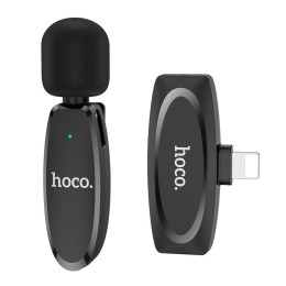 Мікрофон HOCO Lightning Crystal Lavalier Wireless Digital Microphone L15 |2.4G, 15M| Мікрофон HOCO Lightning Crystal Lavalier Wireless Digital Microphone L15 |2.4G, 15M|