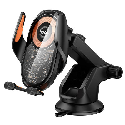 Тримач HOCO whale 3-axis linkage wireless fast charging car holder HW34 (center console) |15W|
