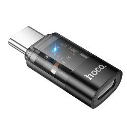 Перехідник HOCO C male to iP female transparent adapter UA36D |480Mbps, 3A|