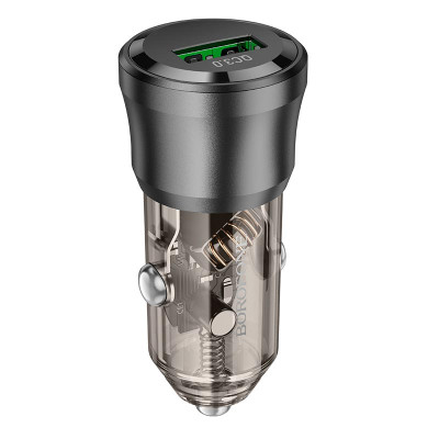 Адаптер автомобільний Borofone Noble single-port car charger BZ23 |1USB, 18W/3A, QC3.0|