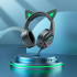 Навушники HOCO Cute cat luminous cat ear gaming headphones W107
